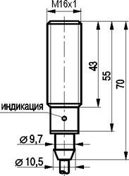 Габариты ISB AF3A-43P-3,5-LZ